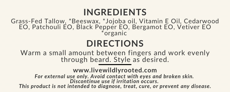 Daily Tame | Tallow Beard Balm