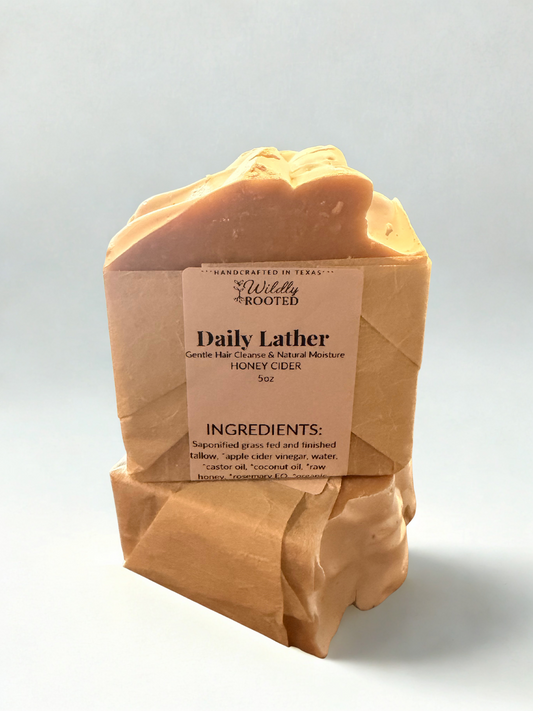 Daily Lather –  Curl + Coarse-Tallow Shampoo Bar