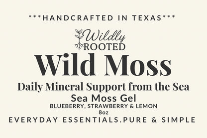 Wild Moss Sea Moss Gel - Local Delivery + Market Product Only