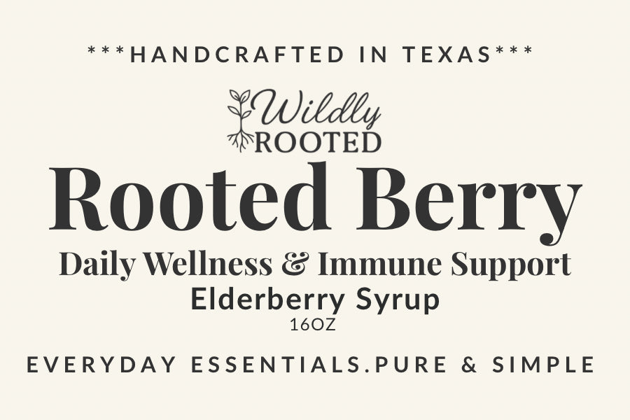 Rooted Berry Elderberry Syrup - Local Delivery + Market Product Only
