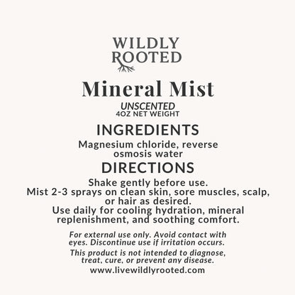 Mineral Mist - Magnesium Spray -